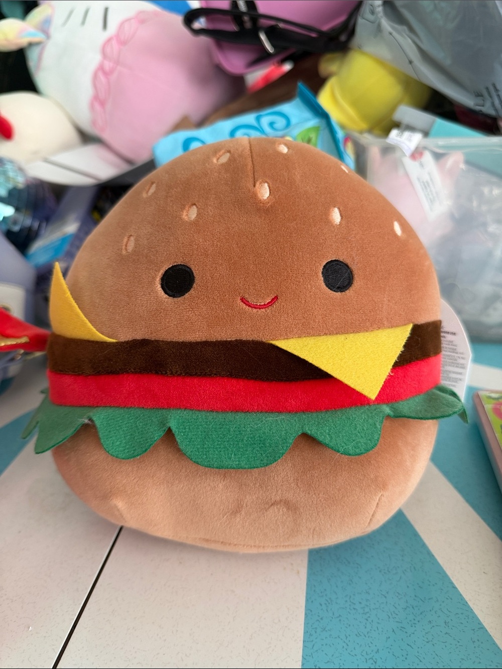 Squishmallows Carl 8” Burger